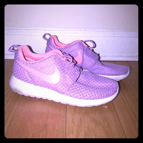 pink and purple nike trainers
